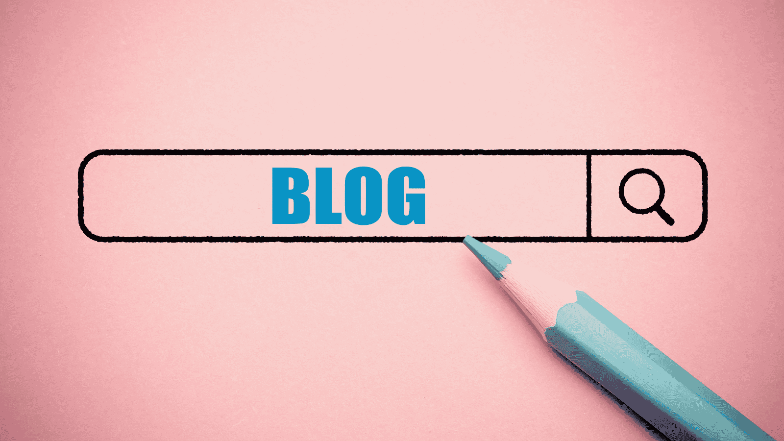 Illustration blog dans la barre de recherche