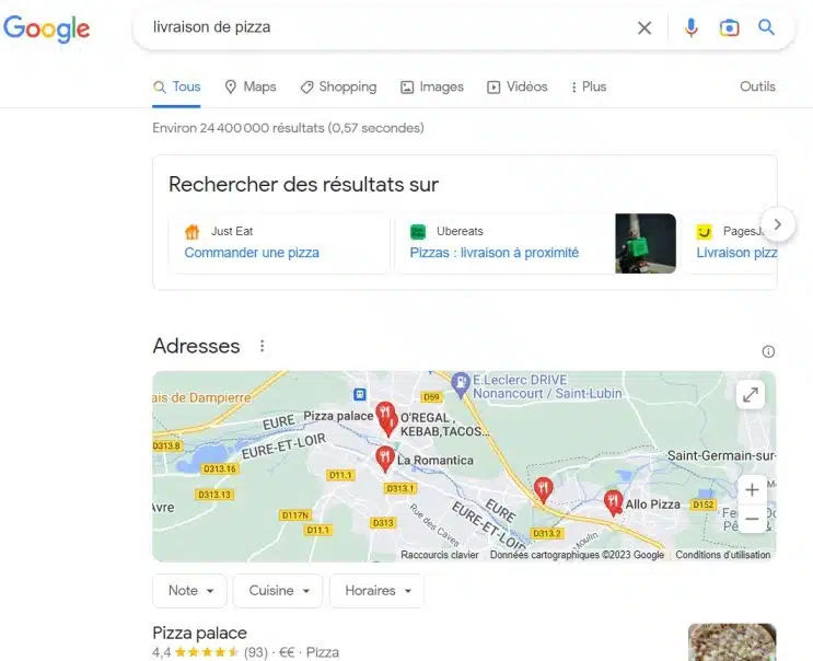 intention de recherche google