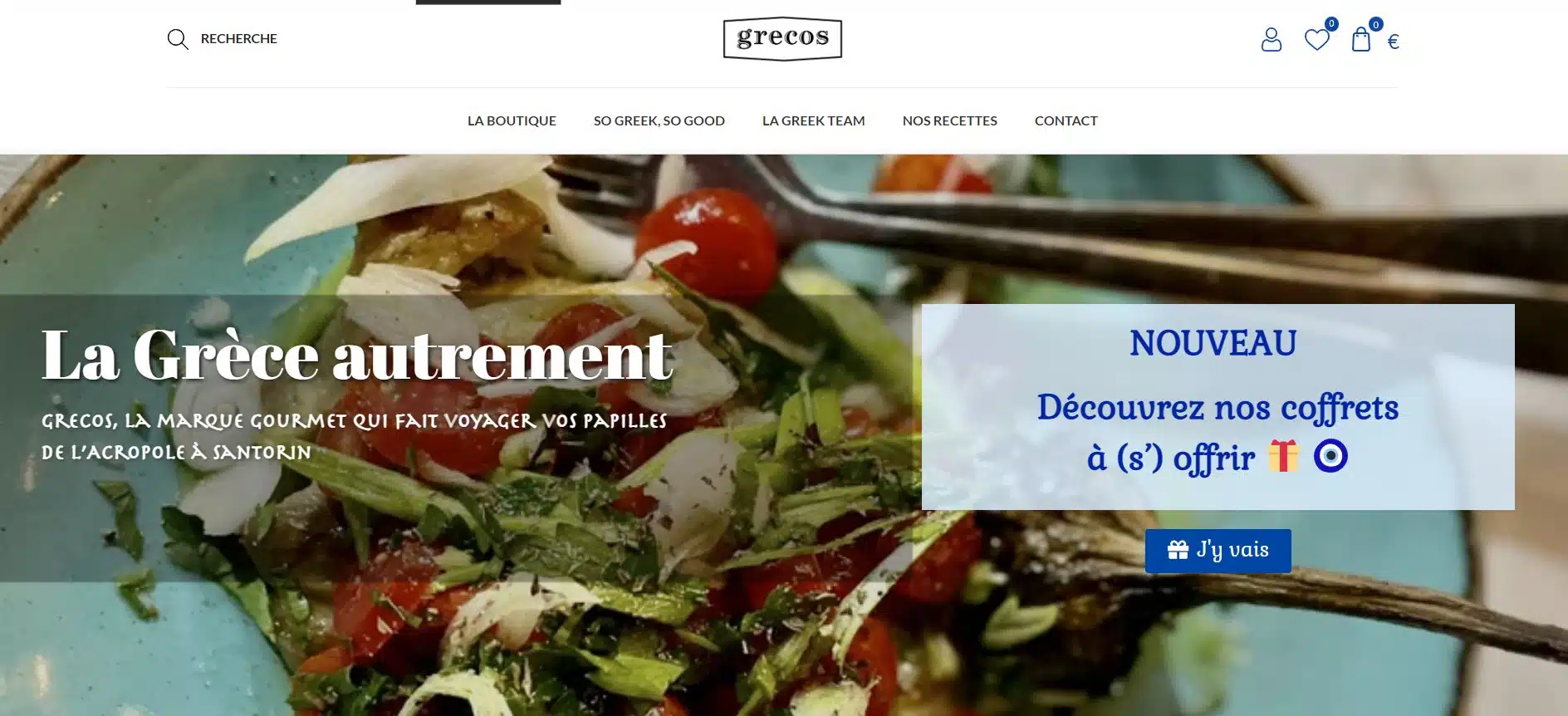 boutique e commerce exemple mygrecos page accueil