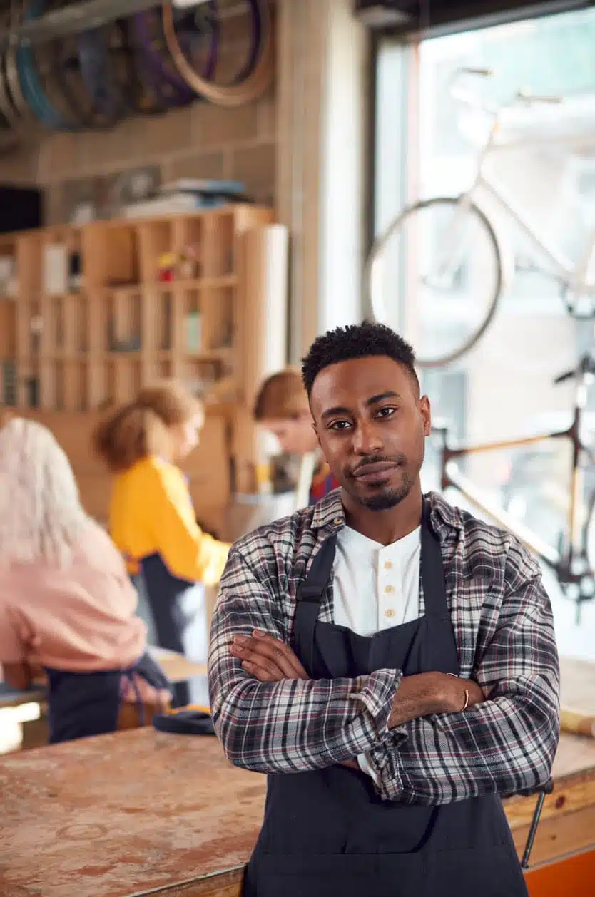 Entrepreneur magasin de reparation de velo après la création de site vitrine